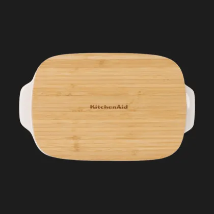Форма для выпечки с крышкой KitchenAid керамогранитная (Almond Cream) (CC006107-001)