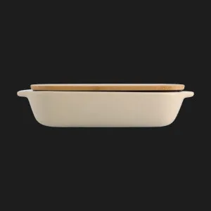 Форма для випічки з кришкою KitchenAid керамогранітна (Almond Cream) (CC006107-001)