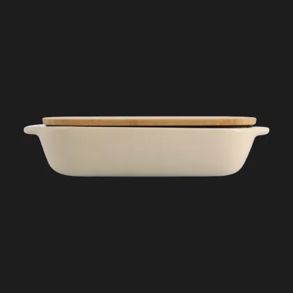 Форма для выпечки с крышкой KitchenAid керамогранитная (Almond Cream) (CC006107-001)