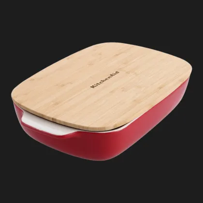 Форма для выпечки с крышкой KitchenAid керамогранитная (Red) (CC006108-001)