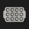 Форма для выпечки кексов KitchenAid на 12 шт круглой формы (Gray) (CC006067-001)