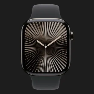 б/у Apple Watch Series 10 GPS + LTE, 46 мм Slate Titanium Case with Black Sport Band, M/L (MWYE3Q) (Хороший стан)