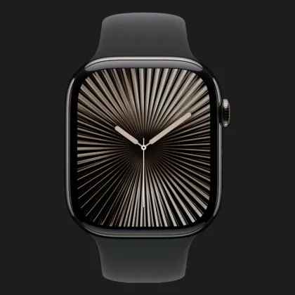 б/у Apple Watch Series 10 GPS + LTE, 46 мм Slate Titanium Case with Black Sport Band, M/L (MWYE3Q)