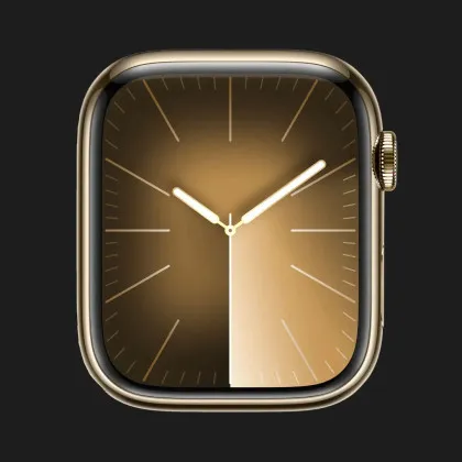 б/у Apple Watch Series 9 45mm GPS + LTE, Gold Stainless Steel Case with Gold Milanese Loop (MRMU3)
