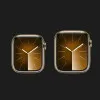 б/у Apple Watch Series 9 45mm GPS + LTE, Gold Stainless Steel Case with Gold Milanese Loop (MRMU3)