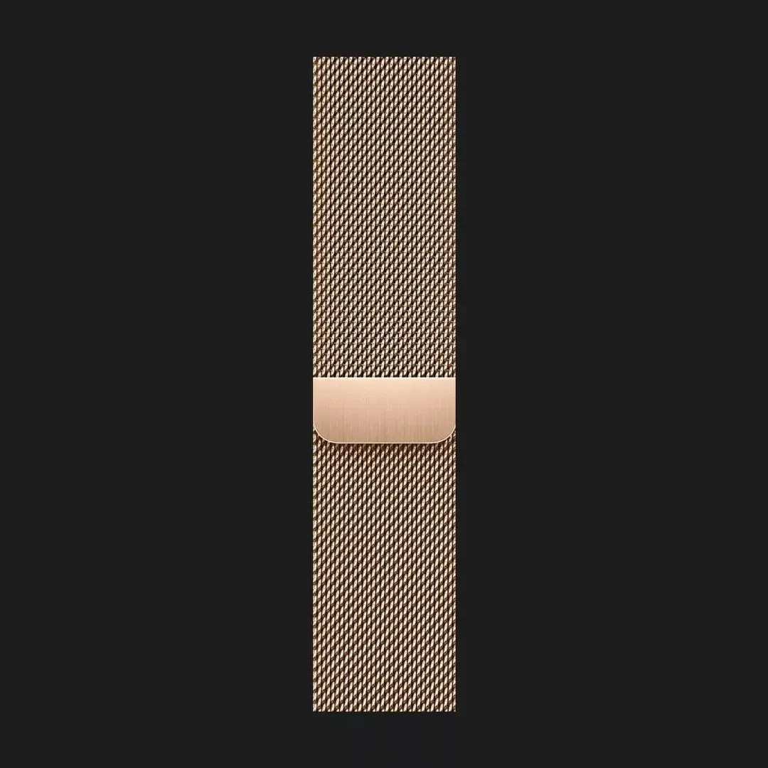б/у Apple Watch Series 9 45mm GPS + LTE, Gold Stainless Steel Case with Gold Milanese Loop (MRMU3)