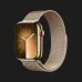 б/у Apple Watch Series 9 45mm GPS + LTE, Gold Stainless Steel Case with Gold Milanese Loop (MRMU3)