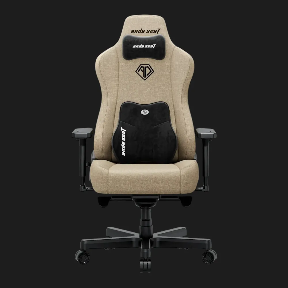 Крісло для геймерів Anda Seat Kaiser 3E Size XL Fabric (Dark Beige) (UA)