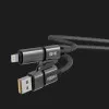 Кабель YOKI CA93 CAR Media USB-A/Type-C to Type-C/to iP 60W 1.8m (Black)