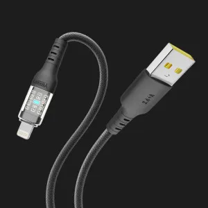 Кабель YOKI CYBER YK-CY23 Lightning 2.4A 1.2m (Black) в Хмельницькому