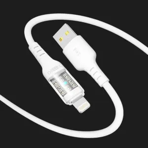 Кабель YOKI CYBER YK-CY23 Lightning 2.4A 1.2m (White) в Хмельницькому