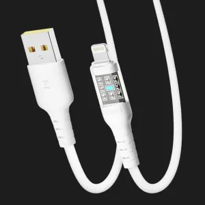 Кабель YOKI CYBER YK-CY23 Lightning 2.4A 1.2m (White) в Хмельницькому