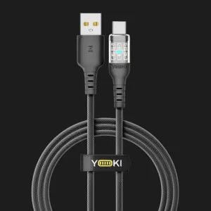 Кабель YOKI CYBER YK-CY23 Type-C 3A 1.2m (Black) в Хмельницькому