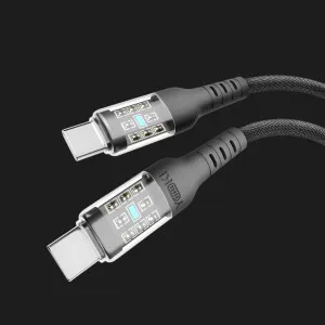 Кабель YOKI CYBER YK-CY23 Type-C to Type-C 60W 1.2m (Black) в Хмельницькому