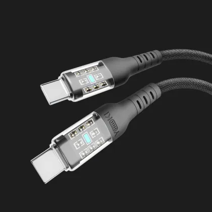 Кабель YOKI CYBER YK-CY23 Type-C to Type-C 60W 1.2m (Black)