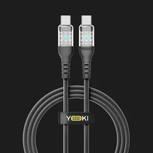Кабель YOKI CYBER YK-CY23 Type-C to Type-C 60W 1.2m (Black) в Хмельницькому