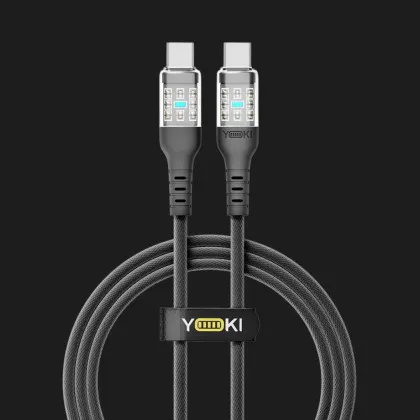 Кабель YOKI CYBER YK-CY23 Type-C to Type-C 60W 1.2m (Black)