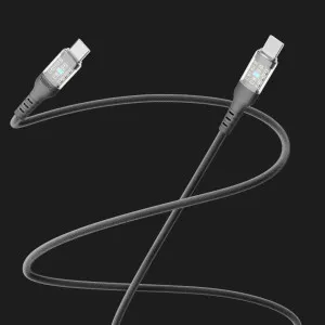 Кабель YOKI CYBER YK-CY23 Type-C to Type-C 60W 1.2m (Black) в Хмельницькому