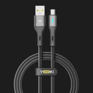 Кабель YOKI LED YK-LE17 Micro 3A 1.2m (Black) в Хмельницькому