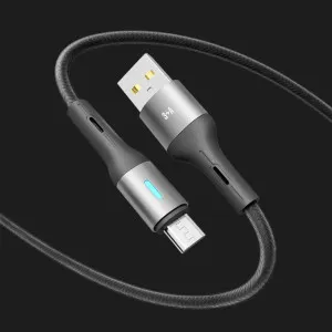 Кабель YOKI LED YK-LE17 Micro 3A 1.2m (Black) в Хмельницькому