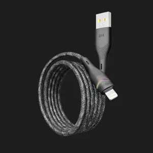 Кабель YOKI RGB YK-RG24 Lightning 2.4A 1.2m (Black) в Хмельницькому