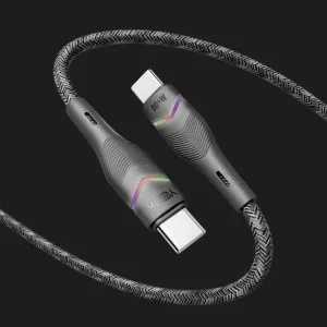 Кабель YOKI RGB YK-RG24 Type-C to Type-C 60W 1.2m (Black) в Хмельницькому