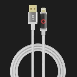 Кабель YOKI SM33 SMART PULSE to iP 2,4A 1.2m (White) в Хмельницькому