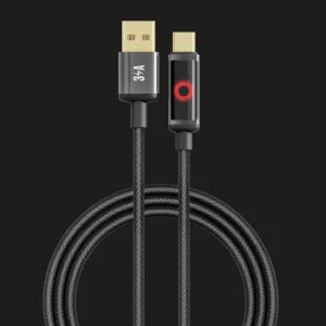 Кабель YOKI SM33 SMART PULSE Type-C 3A 1.2m (Black) в Хмельницькому