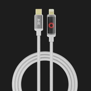 Кабель YOKI SM33 SMART PULSE Type-C to iP 30W 1.2m (White) в Хмельницькому
