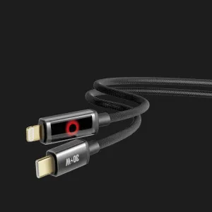 Кабель YOKI SM33 SMART PULSE Type-C to iP 30W 1.2m (Black) в Хмельницькому