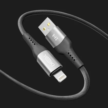 Кабель YOKI SOLID YK-SO15 Lightning 2.4A 2m (Black) Ивано-Франковске