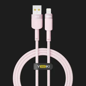 Кабель YOKI STYLE YK-ST41 Lightning 2.4A 1.2m (Pink) в Хмельницькому