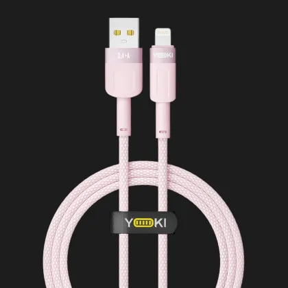 Кабель YOKI STYLE YK-ST41 Lightning 2.4A 1.2m (Pink) Ивано-Франковске