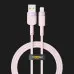 Кабель YOKI STYLE YK-ST41 Lightning 2.4A 1.2m (Pink)