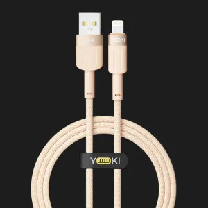 Кабель YOKI STYLE YK-ST41 Lightning 2.4A 1.2m (Orange) в Хмельницькому