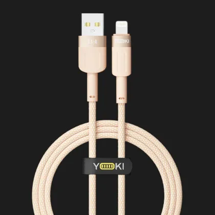 Кабель YOKI STYLE YK-ST41 Lightning 2.4A 1.2m (Orange) Ивано-Франковске