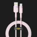 Кабель YOKI STYLE YK-ST41 Type-C 3A 1.2m (Pink)