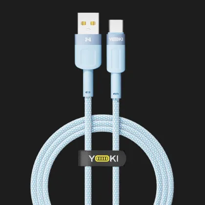 Кабель YOKI STYLE YK-ST41 Type-C 3A 1.2m (Blue) Івано-Франківську