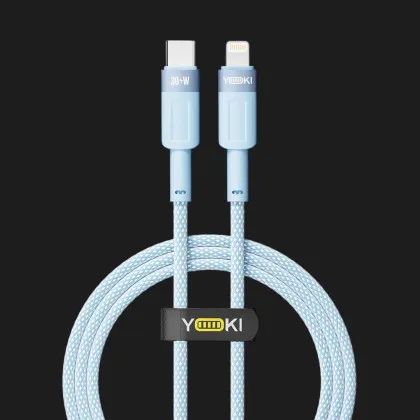 Кабель YOKI STYLE YK-ST41 Type-C to Lightning 30W 1.2m (Blue) Івано-Франківську