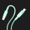 Кабель YOKI STYLE YK-ST41 Type-C to Type-C 60W 1.2m (Green)