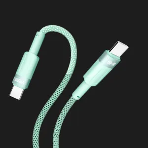 Кабель YOKI STYLE YK-ST41 Type-C to Type-C 60W 1.2m (Green) в Хмельницькому
