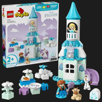 Конструктор LEGO DUPLO Disney Вечірка у крижаному палаці Ельзи та Анни (10455)