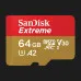Карта пам'яті SanDisk Extreme Pro microSDXC 64GB UHS-I U3 + SD Adapter