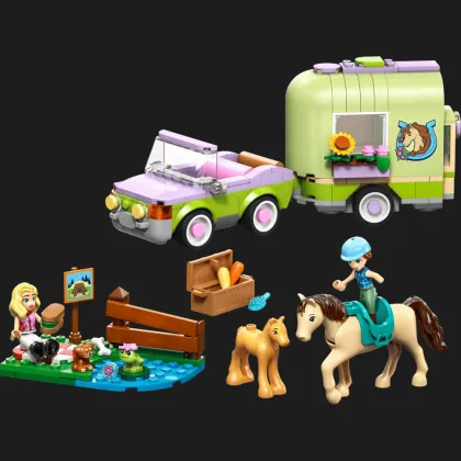 Конструктор LEGO Friends Прицеп для лошади и жеребенка (42695)