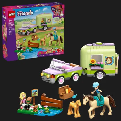 Конструктор LEGO Friends Прицеп для лошади и жеребенка (42695)