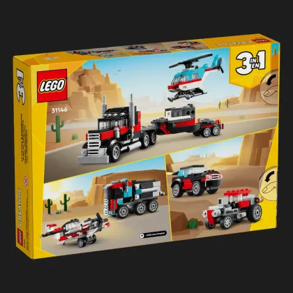 Конструктор LEGO Creator Бортова вантажівка з гелікоптером (31146)