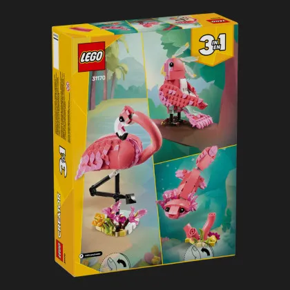 Конструктор LEGO Creator Дикі тварини рожевий фламінго (Pink) (31170)