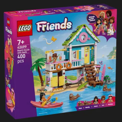 Конструктор LEGO Friends Пляжний будиночок з морськими котиками (42699)