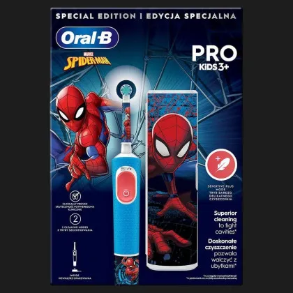 Зубная электрощетка BRAUN Oral-B Kids Spider-Man (D103.413.2KX)