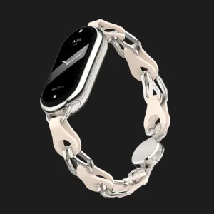 Ремінець Chain Wristband для Xiaomi Smart Band 10/9/8 (Beige) в Хмельницькому